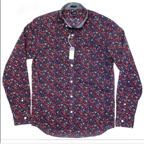 J. Crew Factory Other - J.Crew Factory Men’s slim navy floral button up